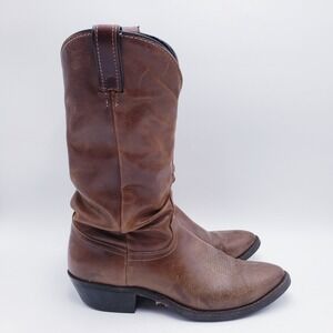 Laredo Lazy River Western Knee HIgh Cowgirl Boots Brown Leather Size 10D